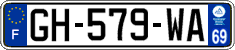 French license plate, SIV (ordinary)