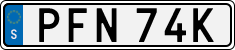 License plate of Sweden, Regular plates
