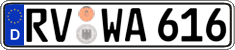 German license plate, Regular plates