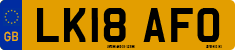 License plate of the United Kingdom, 2001 year system