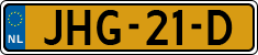 License plate of the Netherlands, Cars