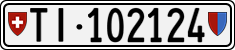 License plate of Switzerland, Cars