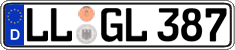 German license plate, Regular plates