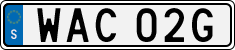 License plate of Sweden, Regular plates