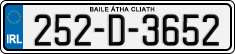 License plate of Ireland, Regular plates