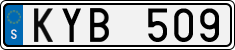 License plate of Sweden, Regular plates