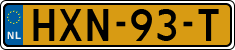 License plate of the Netherlands, Cars