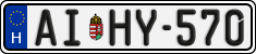 license plates of Hungary, Regular plates (2022)
