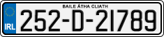 License plate of Ireland, Regular plates