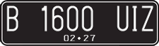 License plate of Indonesia, Regular plates
