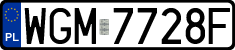 License plates of Poland, Regular car plates