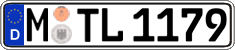 German license plate, Regular plates
