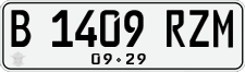 License plate of Indonesia, Regular plates