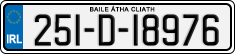 License plate of Ireland, Regular plates