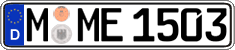 German license plate, Regular plates