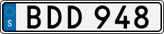 License plate of Sweden, Regular plates