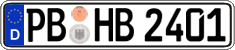 German license plate, Regular plates