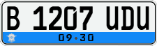 License plate of Indonesia, Regular plates