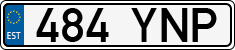 License plate of Estonia, Regular car plates