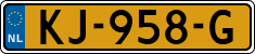 License plate of the Netherlands, Cars