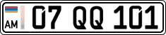 License plate of Armenia, Private owners