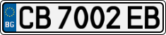 License plate of Bulgaria, Cars