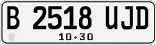 License plate of Indonesia, Regular plates