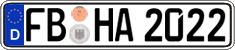 German license plate, Regular plates