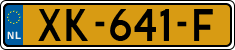 License plate of the Netherlands, Cars