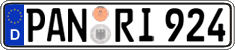 German license plate, Regular plates