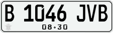 License plate of Indonesia, Regular plates