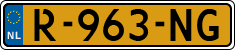 License plate of the Netherlands, Cars