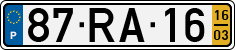 License plate of Portugal, Regular plates