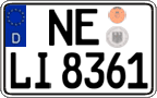 German license plate, Regular plates