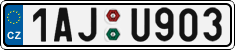 License plate of the Czech Republic, Cars (2001)