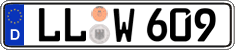 German license plate, Regular plates