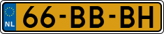 License plate of the Netherlands, Light Commercial Vehicles (1994 system)