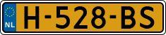 License plate of the Netherlands, Cars