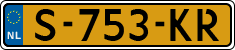 License plate of the Netherlands, Cars