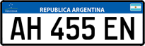 License plate of Argentina, Cars (Mercosur, AB 123 CD)