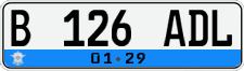 License plate of Indonesia, Regular plates