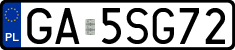 License plates of Poland, Regular car plates