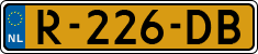 License plate of the Netherlands, Cars