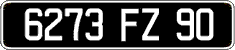 French license plate, FNI