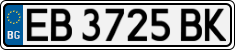 License plate of Bulgaria, Cars