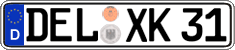 German license plate, Regular plates