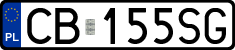 License plates of Poland, Regular car plates