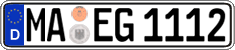 German license plate, Regular plates