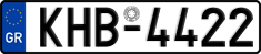 License plate of Greece, Cars