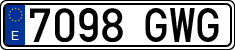 License plates of Spain, Ordinary (2000)